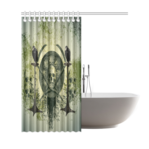 Awesome skull Shower Curtain 69"x72"