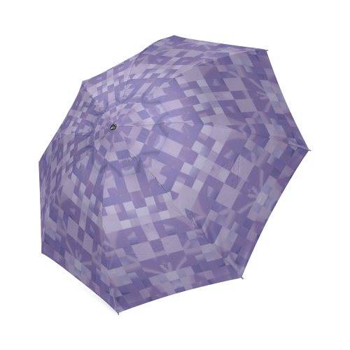 Beautiful Purple Mosaic Foldable Umbrella (Model U01)