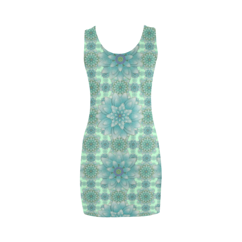 Turquoise Happiness Medea Vest Dress (Model D06)