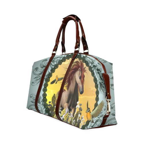 Horse with birds Classic Travel Bag (Model 1643)