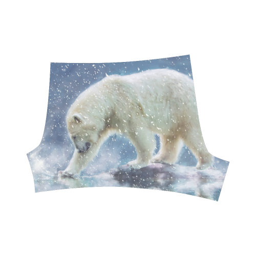 A polar bear at the water Briseis Skinny Shorts (Model L04)