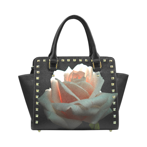 A Beautiful Rose Rivet Shoulder Handbag (Model 1645)