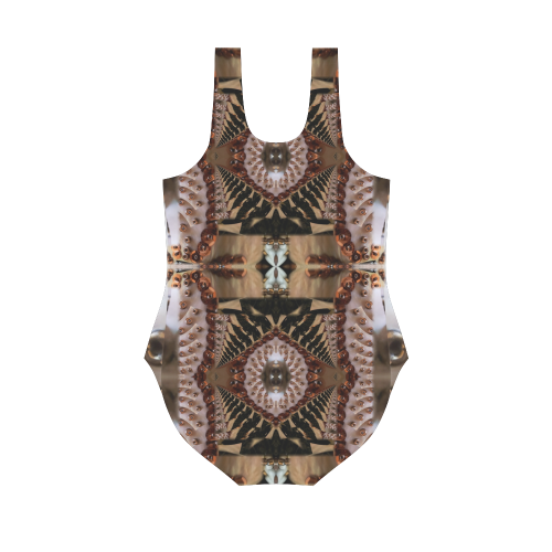 Annabellerockz-ethnic-style-Vest One Piece Swimsuit Vest One Piece Swimsuit (Model S04)