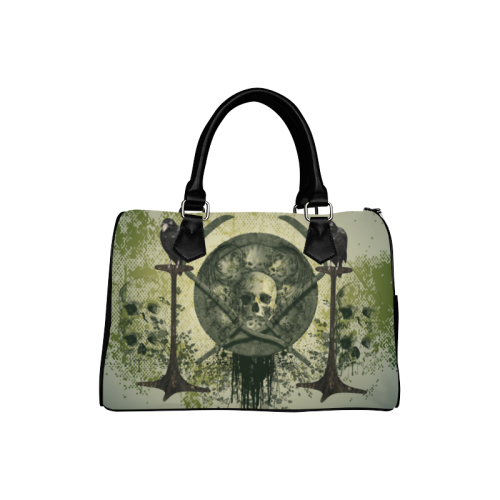 Awesome skulls Boston Handbag (Model 1621)