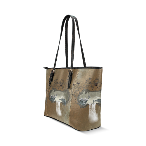 Dolphin Leather Tote Bag/Large (Model 1640)