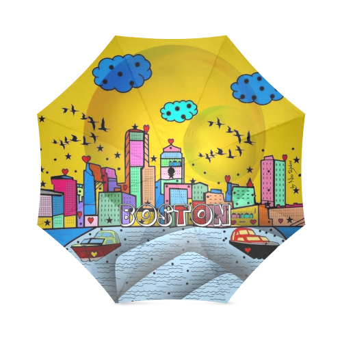 Boston by Nico Bielow Foldable Umbrella (Model U01)