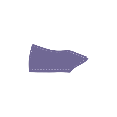 Purple Check and Solid Women's Slip-on Canvas Shoes (Model 019)