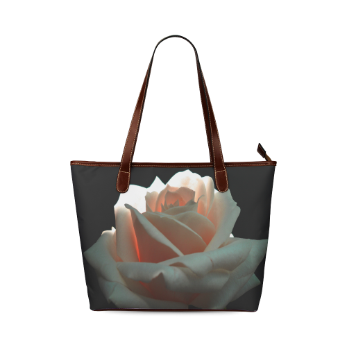 A Beautiful Rose Shoulder Tote Bag (Model 1646)