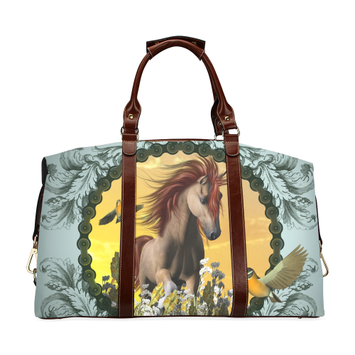 Horse with birds Classic Travel Bag (Model 1643)