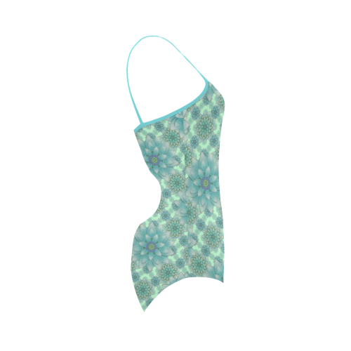 Turquoise, Happiness Strap Swimsuit ( Model S05)