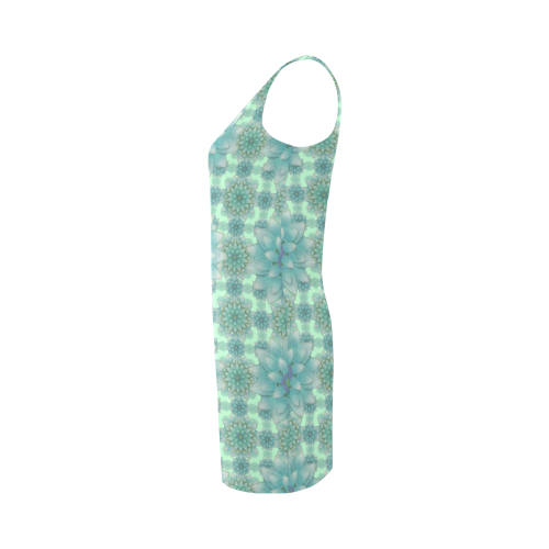 Turquoise Happiness Medea Vest Dress (Model D06)