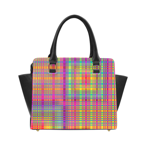 Rainbow Tartan Classic Shoulder Handbag (Model 1653)