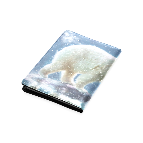 A polar bear at the water Custom NoteBook A5