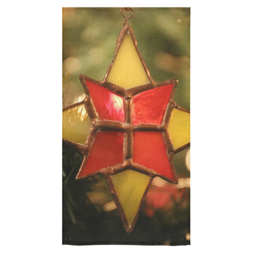 Vintage Christmas Star Ornament Bath Towel 30"x56"