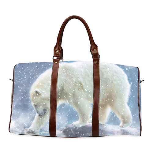 A polar bear at the water Waterproof Travel Bag/Large (Model 1639)