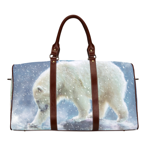 A polar bear at the water Waterproof Travel Bag/Large (Model 1639)