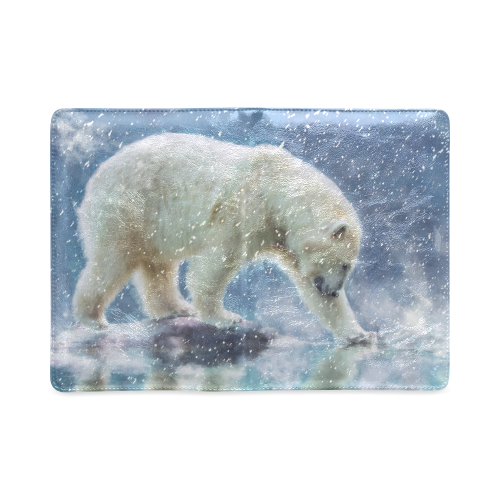 A polar bear at the water Custom NoteBook A5