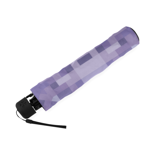 Purple Color Blocks Foldable Umbrella (Model U01)