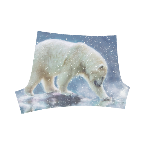 A polar bear at the water Briseis Skinny Shorts (Model L04)