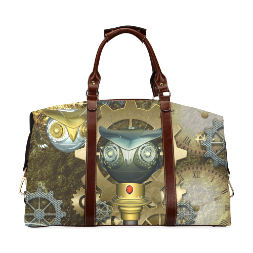 Steampunk, cute owls Classic Travel Bag (Model 1643)