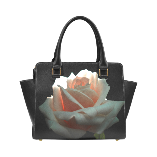 A Beautiful Rose Rivet Shoulder Handbag (Model 1645)