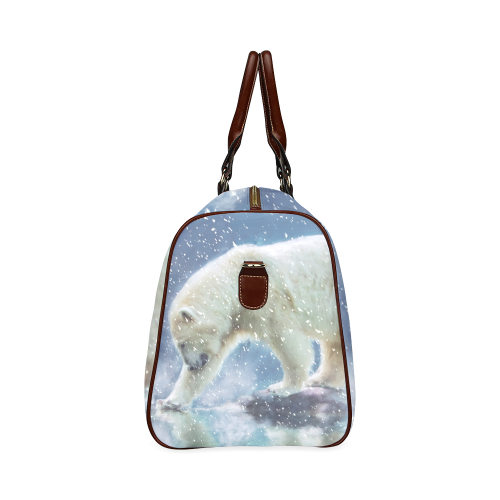 A polar bear at the water Waterproof Travel Bag/Small (Model 1639)