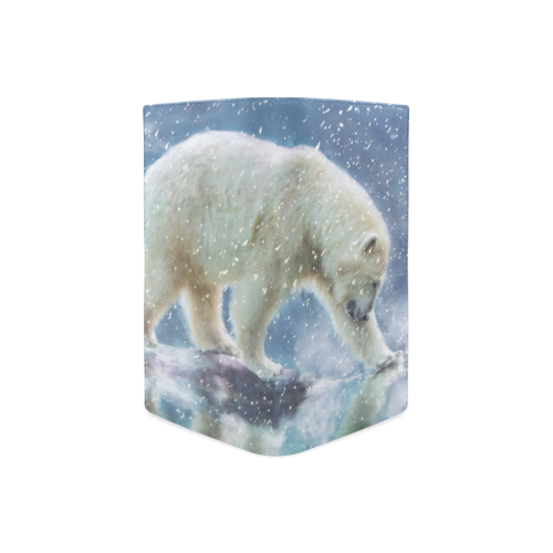 A polar bear at the water Women's Leather Wallet (Model 1611)