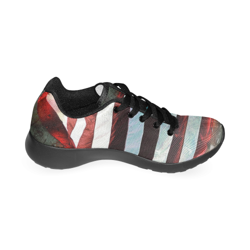 A abstract waving usa flag Men’s Running Shoes (Model 020)