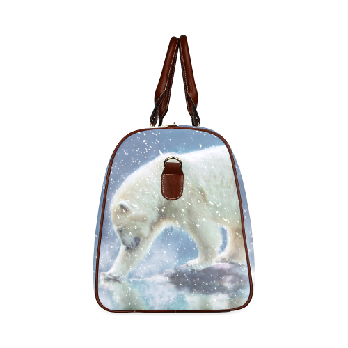 A polar bear at the water Waterproof Travel Bag/Large (Model 1639)