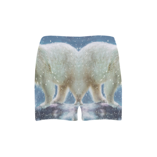 A polar bear at the water Briseis Skinny Shorts (Model L04)