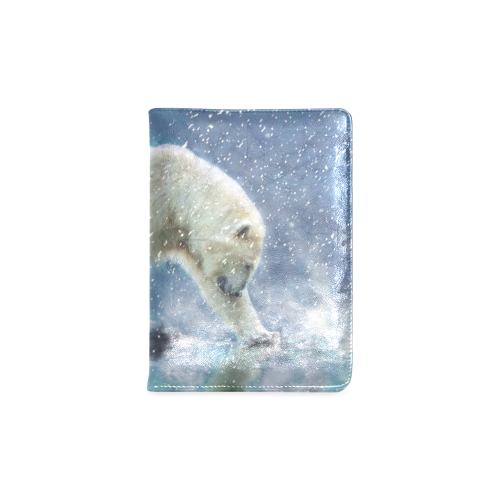 A polar bear at the water Custom NoteBook A5