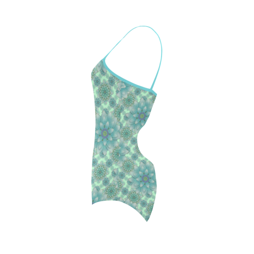 Turquoise, Happiness Strap Swimsuit ( Model S05)