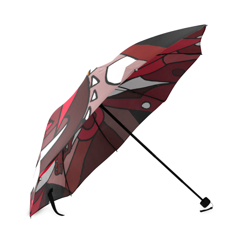Cool Red Dragon Art Abstract Foldable Umbrella (Model U01)