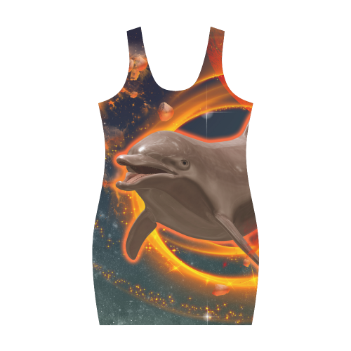 Funny dolphin Medea Vest Dress (Model D06)