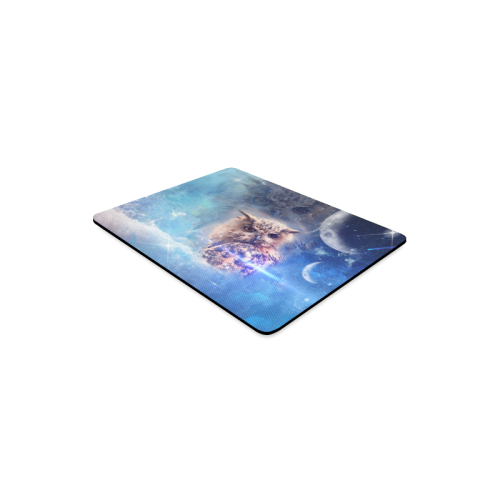 Owl in the universe Rectangle Mousepad