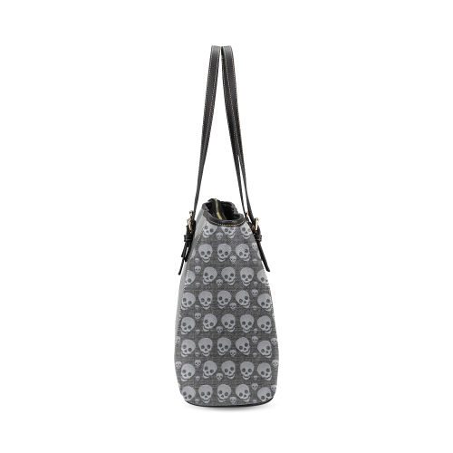 SKULLS LUXURY Leather Tote Bag/Small (Model 1640)