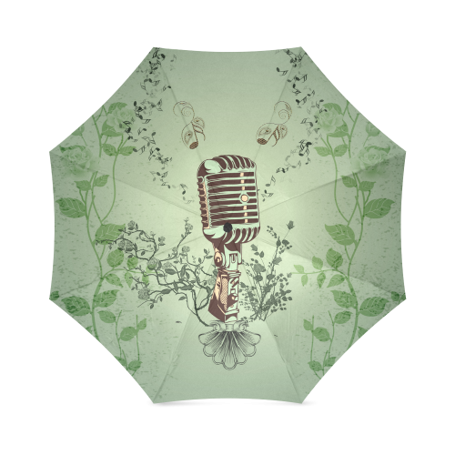 Music, microphone Foldable Umbrella (Model U01)