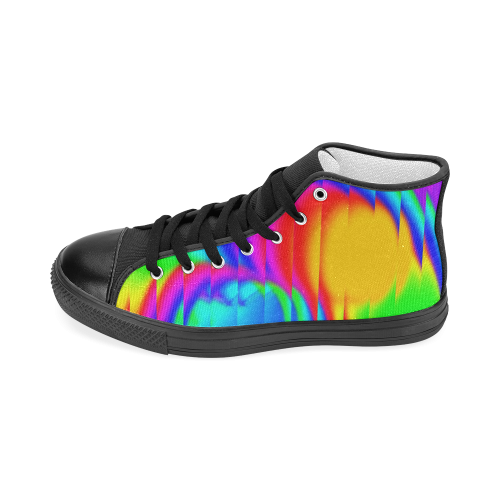 neon fun 5 Men’s Classic High Top Canvas Shoes (Model 017)