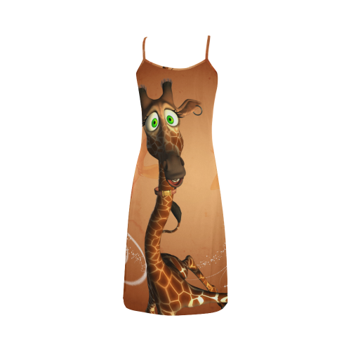 Funny giraffe Alcestis Slip Dress (Model D05)