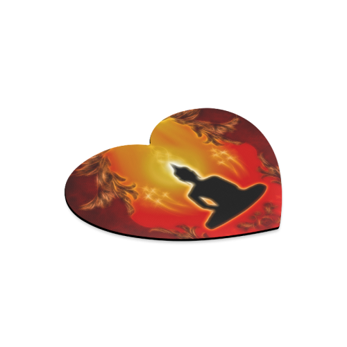 Buddha Heart-shaped Mousepad