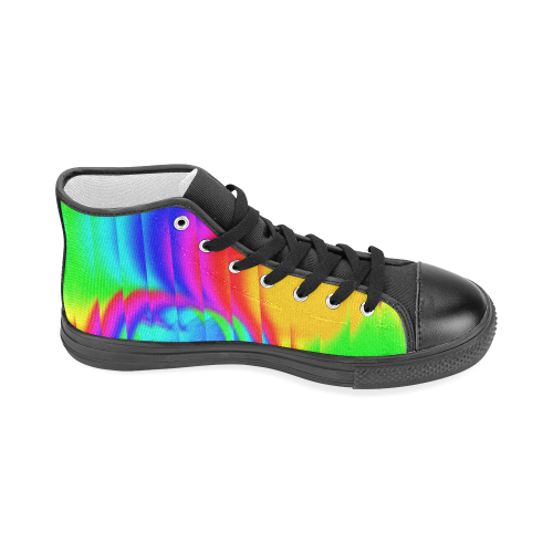 neon fun 5 Men’s Classic High Top Canvas Shoes (Model 017)