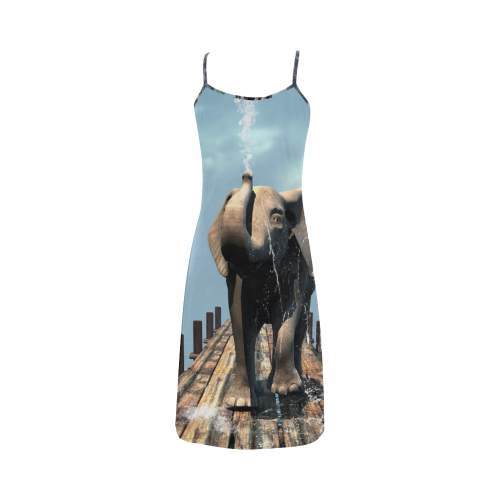 Elephant on the jetty Alcestis Slip Dress (Model D05)