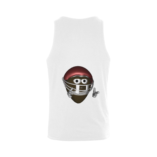 Funny football Plus-size Men's Shoulder-Free Tank Top (Model T33)