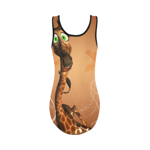 Funny giraffe Vest One Piece Swimsuit (Model S04)