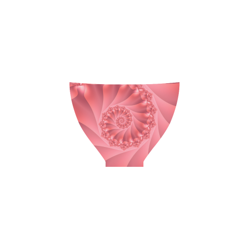 Red Spiral Fractal Custom Bikini Swimsuit