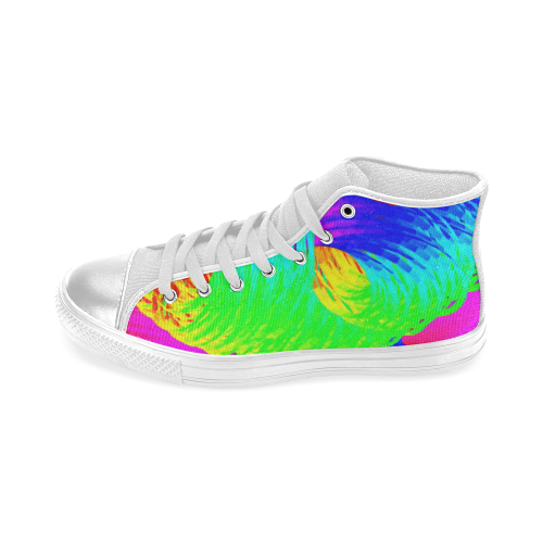 neon fun 3 Women's Classic High Top Canvas Shoes (Model 017)