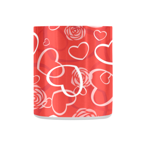 Hearts and Roses Red Classic Insulated Mug(10.3OZ)