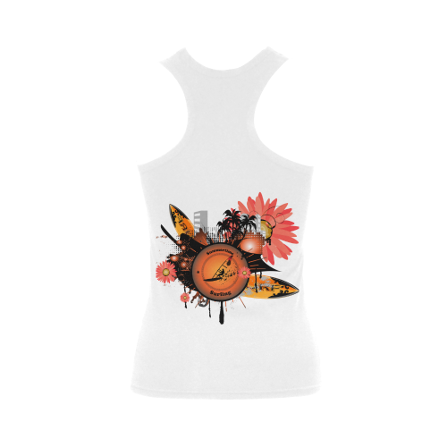 Surfing Women's Shoulder-Free Tank Top (Model T35)