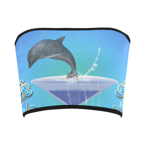 Cute dolphin Bandeau Top