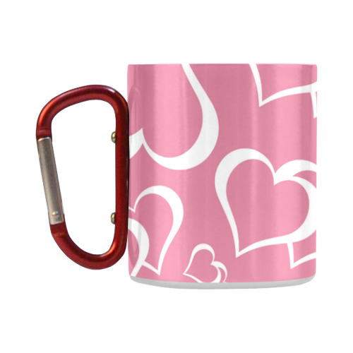 Hearts on Pink Classic Insulated Mug(10.3OZ)